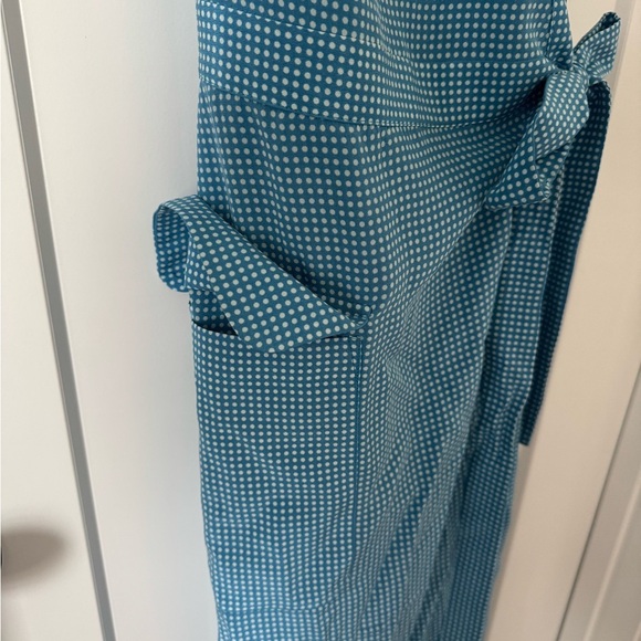 Equipment Maovesa silk Blue Polka Dot wrap dress - Picture 6 of 6